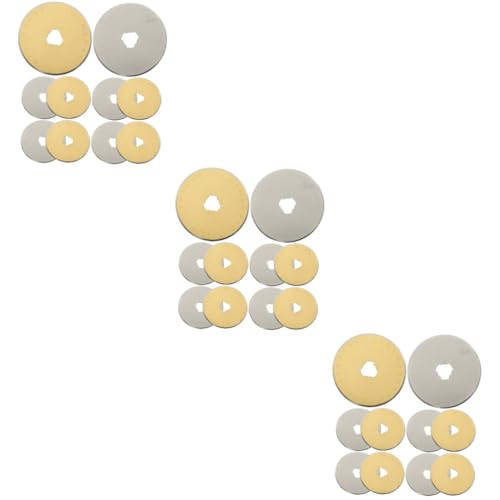 Lurrose 3 Sätze 45-mm-rad-stoffmesser Näh-rollschneiderklinge Rotierende Runde Klingen Patchwork-klingen Ersatzrotorblätter Rotationsschneider Teile Nähklingen Anspitzer -7 10 Stück * 3 von Lurrose