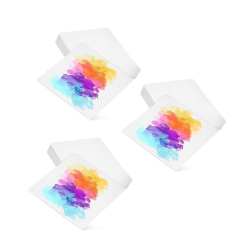 Lurrose 3 Sätze Aquarellpapier Leere Aquarellkarten Papier Für Die Aquarellmalerei Kartonpapier Wasserzeichnungskarte Zeichenpapier Papier Zum Malen Von Kindern Weiß 50 Stück * 3 von Lurrose