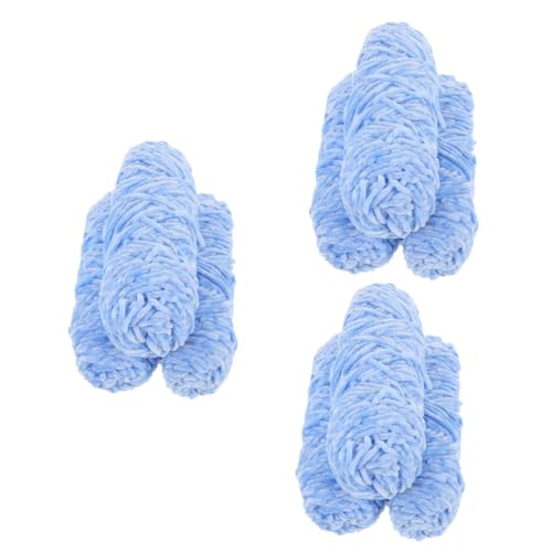 Lurrose 3 Sätze Chenillegarn Häkelgarn Aus Wolle Häkelset Gehäkelt Klobige Wolle Garn Aus Babywolle Flickenteppiche Häkelnadeln Grob Gestrickte Wolle Garne Sky-Blue Polyester 3 Rollen * 3 von Lurrose