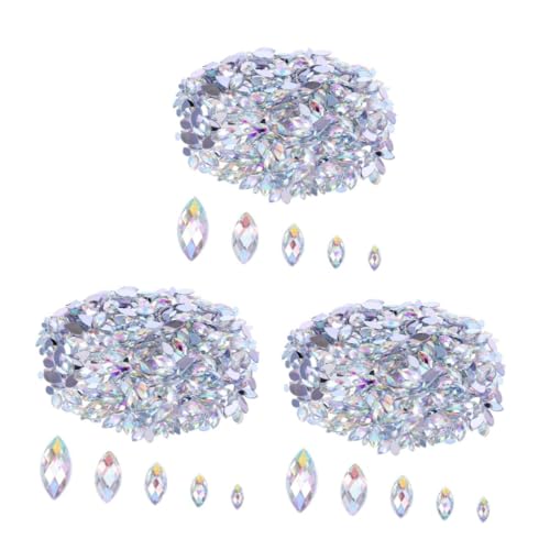 Lurrose 3 Sätze Diamant Edelstein Schmuck Handyhüllen Strasssteine Rote Handyhülle Flache Rückseite Edelsteine Nagelkunst Handyhülle Zubehör Kristall Ab Juwelen 600 Stück * 3 von Lurrose