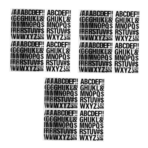 Lurrose 3 Sätze Eisenbuchstaben Buchstabenaufkleber Alphabet-aufkleber Aufkleber Für Kleidung Kleideretiketten Aufbügeln Flicken Aufbügeln Applikationen Für Kleidung Black Vinyl 10 Blatt*3 von Lurrose