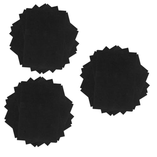 Lurrose 3 Sätze Flash-luftpolsterfolie Bastelpapier Schwammmaterial Handwerkzeug Dekoration Doppelt Bastelschaum Mini Schwammpapier Selber Machen Schwarze Glitzerkarte Black 10 Stück * 3 von Lurrose