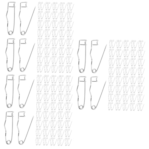 Lurrose 3 Sätze Gebogener Stift Planke Sicherheitsnadeln Große Heften Baststift Splinte Goldgeschwungene Kupplungsstift Jalousie Tasten Metall Silver 100 Stück * 3 von Lurrose