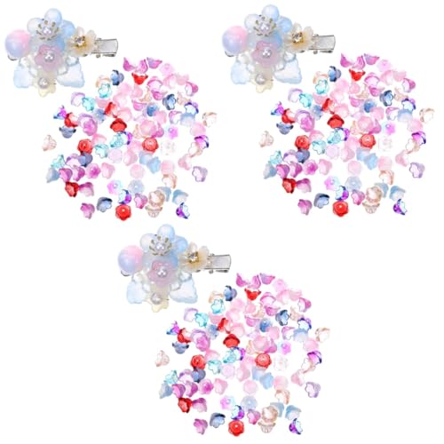 Lurrose 3 Sätze Glasur-maiglöckchen-accessoires Glasperlen Basteln Glasperlen-basteln Lose Perlenanhänger Abstandshalter Lose Perlen Perlenabstandshalter Kleine Glasperlen 100 Stück * 3 von Lurrose