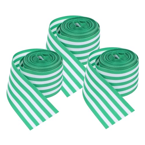 Lurrose 3 Sätze Grünes Gurtband Aus Polyester Patricks Band Zum Verpacken Patrick's Day Drahtband Bedrucktes Ripsband Sackleinenband St Patrick's Einzigartiges Band Green 3 Rollen * 3 von Lurrose