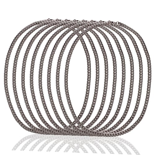 Lurrose 3 Sätze Halskette Kette Halsketten Schwarze Kette Schmuck Anhänger Goldkette Halskette Für Männer Gliederkette Für Männer Halskette Kette Metallgliederkette Silber 8 Stück * 3 von Lurrose