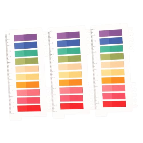 Lurrose 3 Sätze Index-Haftnotiz repositionierbare Markierungen Klassifizierungsetikett individuation warnweste personalisiert aufkleber Memo-Notizen Sticky-Index-Flag das Haustier Colorful von Lurrose