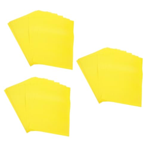 Lurrose 3 Sätze Leeres Posterpapier Abnehmbare Etiketten White-label-aufkleber Werbeetiketten Verkaufsschilder Feier Preismarke Speichern Verkaufsangebot Kupferplatte Yellow 50 Blatt*3 von Lurrose