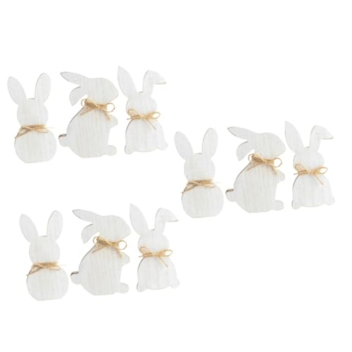 Lurrose 3 Sätze Osterhase Buchregal Dekoration Easter Bunny Holzschmuck Für Ostern Geschenkideen Ostern Holzdekoration Wurf Diy Zubehör Holzausschnitte Hölzern 3 Stück * 3 von Lurrose