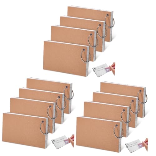 Lurrose 3 Sätze Ring Mini-karteikarten Karteikarten Leer Blinken Flash-karte Klingelt Buchkarten Lernkarten Taschenkarten Karteikarten Farbig Karteikarten Lernen Papier Weiß 4 Stück * 3 von Lurrose