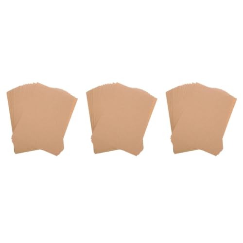 Lurrose 3 Sätze Selbstklebendes Kraftpapier Druckerpapier Aufkleber Bastelbedarf Braunes Etikettenpapier Druckeretikettenaufkleber Aufkleber Mit Kraftdruck Braunes Papier Brown 50 Blatt*3 von Lurrose