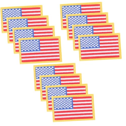 Lurrose 3 Sätze Stoff Aufkleber Mit Amerikanischer Flagge Stickerpappier Stickrahmen Aschen Aufnäher Festival Lustige Patches Kleidungsreparatur Patch Kleidungsflicken 4 Stück * 3 von Lurrose