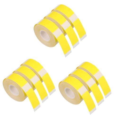 Lurrose 3 Sätze Thermoetikettenpapier Etiketten Aufkleber Tag-aufkleber Punkt Etiketten Für Thermodrucker Etiketten Für Etikettendrucker Selbstklebendes Papier Yellow 3 Rollen * 3 von Lurrose