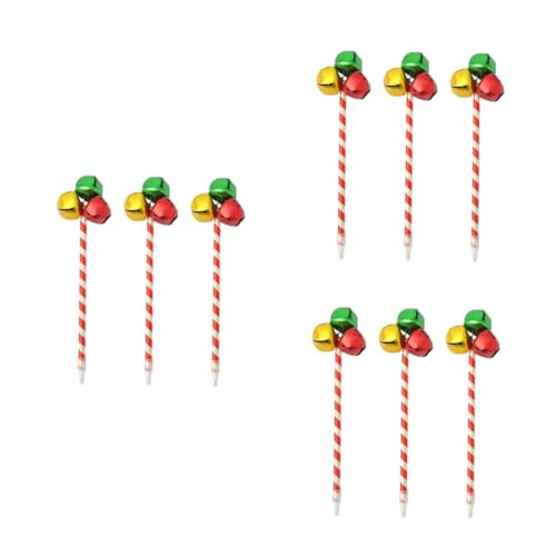 Lurrose 3 Sätze Weihnachts Glockenstift Weihnachtsstifte Jingle Bell Kugelschreiber Weihnachtspartygeschenke Weihnachts Jingle Bells Stift Weihnachts Schreibgelschreiber 3 Stück * 3 von Lurrose