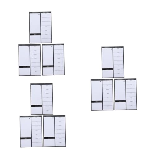 Lurrose 3 Sätze Wochen-essensplaner-kühlschrankmagnet Zeitplantafel Wochenplaner Trocken Abwischbar Radiergummi-tafel Für Die Wand Wand-whiteboard Wandplaner Weich Magnetisch 3 Stück * 3 von Lurrose