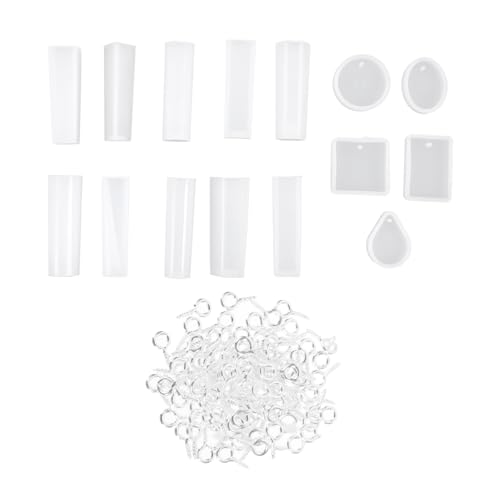 Lurrose 3 Sets Epoxid Form Set Strasssteine Edelsteine Aufkleber Kits Zangen Schmuckspinner Kristalle Tour Durch Den Deckel Damen Ohrringe Medaillon Silikonform Silikon Charm von Lurrose