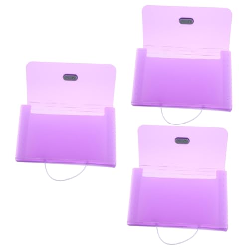 Lurrose 3 Stück Rechnungsmappe Papier Organizer Ordner Organizer Tasche Sortierung Aktenordner Dokumentenmappe Quittungsmappe Quittungsdatei Container Dokumenten Organizer von Lurrose