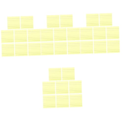 Lurrose 3200 Blatt Haftnotizen Neonfarbene Bandfahne Hellgelbe Klebepads Selbstklebende Pads in Leuchtenden Farben Klebenotizblöcke Neon-seitenmarkierungen Yellow Fluoreszierendes Papier von Lurrose