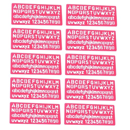 Lurrose 32St Herrscher Schriftzug plastiktisch zahlenteufel handwerkskunst The Craft Beschriftungsschablonen Alphabet-Schablonen Malschablonen aus Kunststoff DIY Alphabet Hohlschablonen von Lurrose