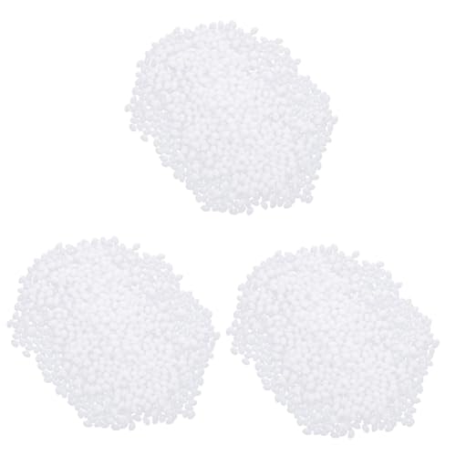 Lurrose 3Pcs 1 thermoplastischer Kristallton zahnersatz prothese fake zähne Modellierbare Kunststoffperlen polymorph Polyfill-Füllung Poly-Perlen Polypellets gewichtete Füllperlen Harz von Lurrose