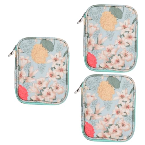 Lurrose 3St gehäkelte Aufbewahrungstasche gehäkelte Organizer-Tasche Stricknadeln Etui gewebesäcke geflochtene tasche Aufbewahrungstasche für Häkelnadeln Behälter für Häkelwerkzeuge Green von Lurrose