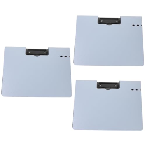 Lurrose 3st A4 Ordner Dokumentieren Klemmbrett Mini Clip Papier Selbstklebende Magnetstreifen Weiße Tafel Steckbretter Für Wände Klemmbrett-folie Büro-klemmbrett Klemmbretter Pvc Sky-blue von Lurrose