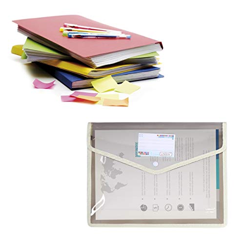 Lurrose 3st A4 Wasserdichte Aktentasche Tablett-organizer Halter Mit Deckel Ordner-organizer Papier Korb Dateiorganisator Büro Dokumentenmappen Stationärer Organizer Pvc von Lurrose