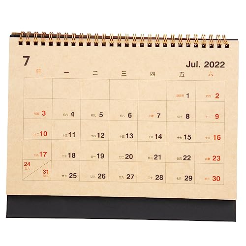 Lurrose 3st Tischkalender Schmücken Desktop-faltkalender Staffelei-tischkalender Tischdekoration Minikalender 2022 Klappkalender 2023 Dekorkalender Büroplan-kalender Planer Kalender Papier von Lurrose