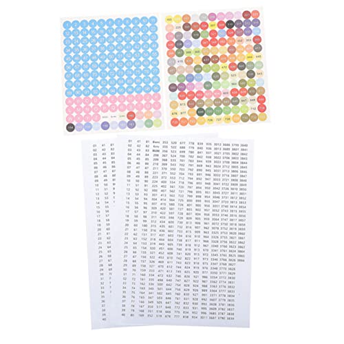 Lurrose 4 Blätter Diamond Sticker-nummer Multifunktionsetiketten Klebeetiketten Zahlen Aufkleber Für Geschenkanhänger Aufkleber-etiketten Elizabeth Ward Perlenaufbewahrung Papier von Lurrose