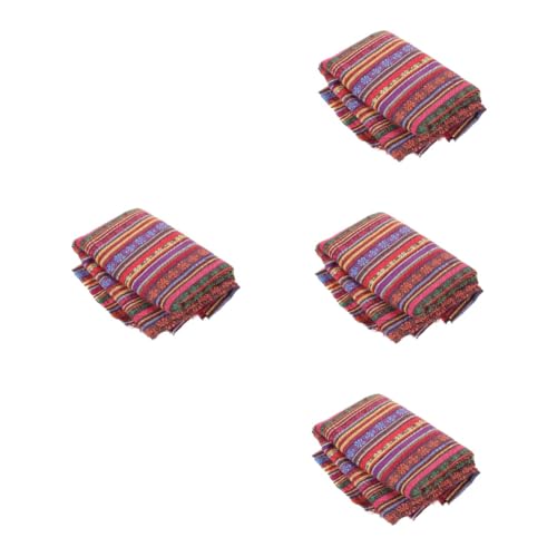 Lurrose 4 Bögen Stoffquadrate Vliesstoff Steppdecke Samtstoff Strickmarker Stickrahmen Textilfärbemittel Baumwollstoff Zum Nähen Bettdecken Nähsets Servietten Besticktes von Lurrose