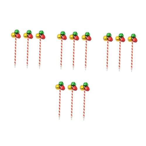 Lurrose 4 Sätze 4 Sets Weihnachtsglocken Kugelschreiber Weihnachtsstifte Weihnachts Partygeschenke Weihnachtsschreib Gelschreiber Weihnachts Jingle Bells Stift Weihnachts 3 Stück * 4 von Lurrose