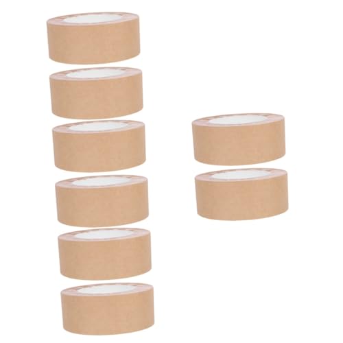 Lurrose 4 Sätze Aquarell-malband Wasseraktiviertes Klebeband Braunes Packband Hochleistungs-packband Bilderrahmen Rahmenband Paketklebeband Aus Karton Light Brown Papier 2 Rollen * 4 von Lurrose