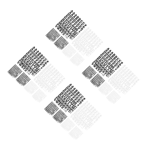 Lurrose 4 Sätze Buchstaben Aufkleber Aus Eisen Kleidung DIY Zubehör Buchstaben Applikationen Muster Zum Aufbügeln Buchstaben Zum Aufbügeln Abziehbilder Zum Aufbügeln 6 Blatt * 4 von Lurrose