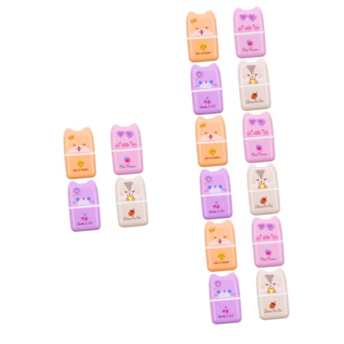 Lurrose 4 Sätze Cartoon-tier-radiergummi Radiergummi Erasers for Klebstoffentferner Goo Mini-radiergummis Für Rollenradierer Für Bleistifte Plastik 4 Stück * 4 von Lurrose