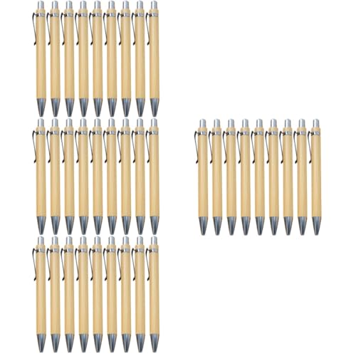 Lurrose 4 Sätze Ergonomischer Schreibstift Scrabbook Scrabook Schreibwaren Handwerkskunst Zappeln Kugelschreiber Bezaubernder Schreibstift Schulstifte Bambus 12 Stück * 4 von Lurrose