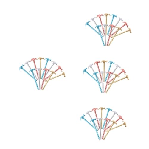 Lurrose 4 Sätze Hammer-gelstift Kugelschreiber Gelstifte Farbiger Stift Schulsachen Textmarker Stifte Metallmarkierungsstifte Bedeckte Stifte Schreibstifte Für Schüler Plastik 12 Stück * 4 von Lurrose
