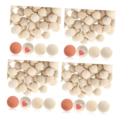 Lurrose 4 Sätze Hemu Runder Ball Runde Holzperlen Unlackierte Holzperlen Diy Holz Kugeln Glatte Holzperlen Holzkugeln Zum Basteln Holzperlen Zum Selbermachen Lotusbaum Beige 50 Stück * 4 von Lurrose