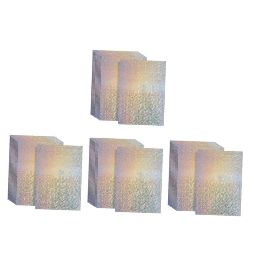 Lurrose 4 Sätze - Holographisches Kartonpapier Basteln Mit Glitzerpapier Kreativpapier Farbiges Papier Glitzerpapier Zum Basteln Bunte Papiere Bunter Karton Papierstau 10 Blatt * 4 von Lurrose