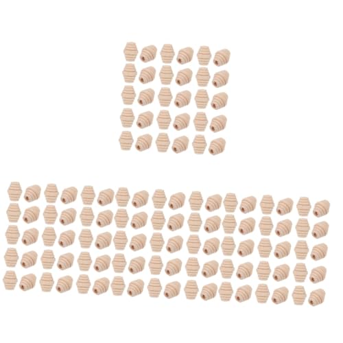 Lurrose 4 Sätze Holz Perlen Mit Gewinde Diy Perlen Graceling Geschenkeidee Fußkette Decorum Decora Perlen Für Diy Ovale Holzperlen Ovale Lose Perlen Ovale Anhänger Beige 100 Stück * 4 von Lurrose