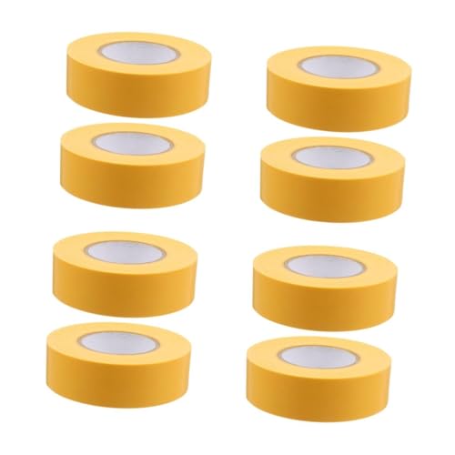 Lurrose 4 Sätze Kein Klebeband Dekorationsband Etikettenband Dekoratives Klebeband Werkzeug Markieren Dünnes Markierungsband Farbiges Packband Gelbes Markierungsband Yellow Pvc 2 Stück * 4 von Lurrose