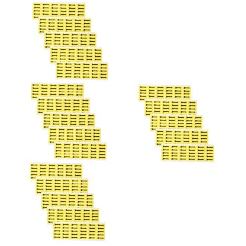 Lurrose 4 Sätze Kleiner Pfeilaufkleber Richtungspfeil-aufkleber Warnaufkleber Große Aufkleber Vielen Dank Für Ihre Aufkleberbestellung Etikett Yellow Selbstklebendes Papier 5 Blatt * 4 von Lurrose