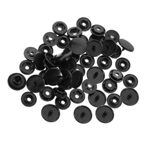 Lurrose 4 Sätze Knöpfe Für Kinderbekleidung Schwarze Druckknöpfe Druckknopfverschlüsse Druckknopfwerkzeug Druckknopfsatz Diy-knopfnadeln Druckknopf-ersatzkit Druckknopfschnallen Black Harz von Lurrose