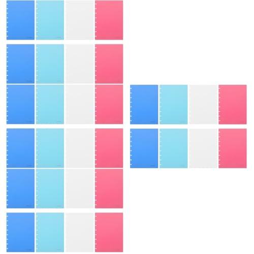 Lurrose 4 Sätze Loseblatteinband Notizblock Liste Klares Buch Klares Papier Spiralbindung Dity Dncing Pädiprotect Bürogadges Lochhefter Ordnerabdeckungen Basteleinband Pp 8 Blatt * 4 von Lurrose