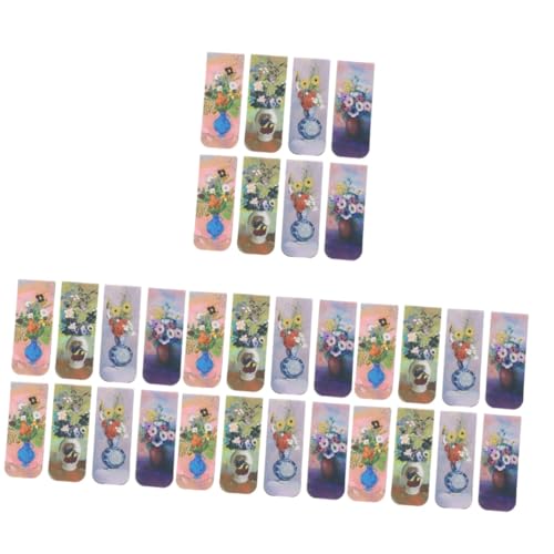 Lurrose 4 Sätze Magnetische Lesezeichen Magnete Buchseitenhalter Magnetisches Zeichenbrett Spiel Lesezeichen Lesezeichen Sprout Mark Bücher Magnetpapier Niedliches Schreibwaren 8 Stück * 4 von Lurrose