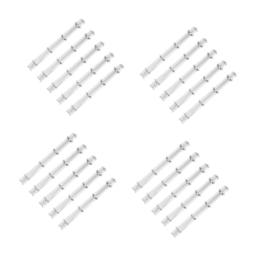 Lurrose 4 Sätze Metallbinder Mappen Für Hefter Budget-ordnerzubehör Binderinge Schulmappe Zwischenablage Mit Ordner Binder Zwischenablage Ringbuch Ersatz Silver Eisen 5 Stück * 4 von Lurrose