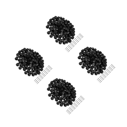 Lurrose 4 Sätze Möbelmatte Lenkrolle Für Bürostuhl Möbelgleiter Stuhlräder Möbelunterlagen Aus Gummi Gummifüße Verschrauben Fußabdeckung Für Rollstühle Möbelbeine Pvc Black 100 Stück * 4 von Lurrose