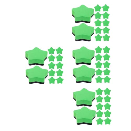 Lurrose 4 Sätze Pentagramm-radiergummi Whiteboard Zubehör Magnetischer Tafelschwamm Planke Whiteboard-radiergummis Tragbarer Trockenlöscher Trockener Tafelwischer Eva Filztuch 12 Stück * 4 von Lurrose