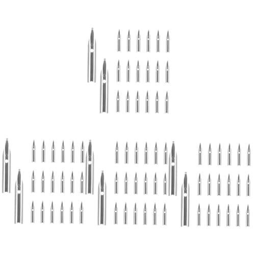 Lurrose 4 Sätze Schreibfeder Ersatzstiftspitzen Federn Für Stifte Füllfederhalter Ersetzen Federn Kalligraphie-schreibstiftspitzen Stift Ersatzspitzen Silver 20 Stück * 4 von Lurrose