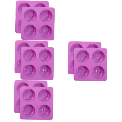 Lurrose 4 Sätze Seifenform Mondkuchenform Seifenherstellungssets Silikonformen Zum Backen Silikonformen Für Ton Keksformen Zum Backen Bonbonformen Diy Formen Kieselgel Violett 2 Stück * 4 von Lurrose