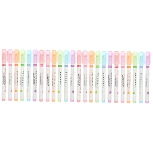 Lurrose 4 Sätze Set Pastell Textmarker Permanentmarker Sticker Dot Gelb Doppelte Expo Paint Pens Flair Marker Niedliche Stift Textmarker Stifte Klebrige Kugelschreibertafel Abs 6 Stück * 4 von Lurrose